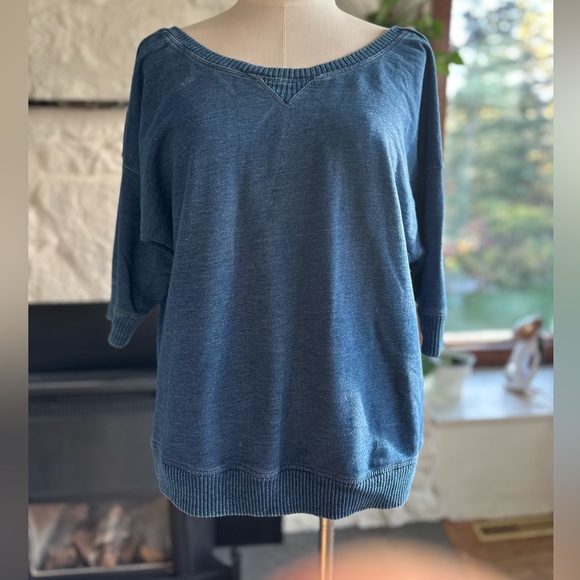 Slouchy off shoulder Sweatshirt - Picture 4 of 6